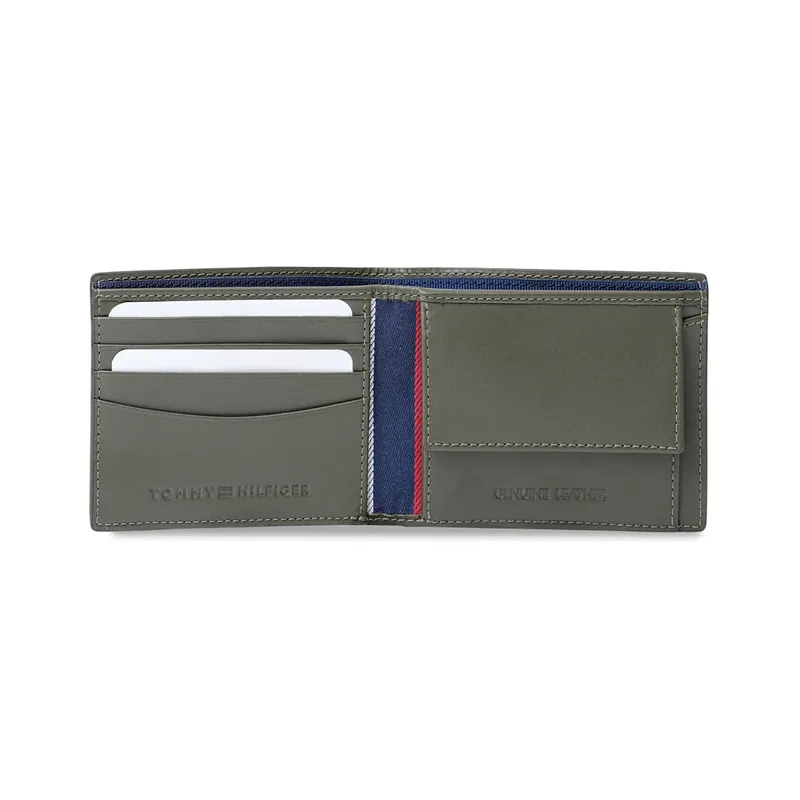 Tommy Hilfiger Strovolos Global Coin Wallet - Olive