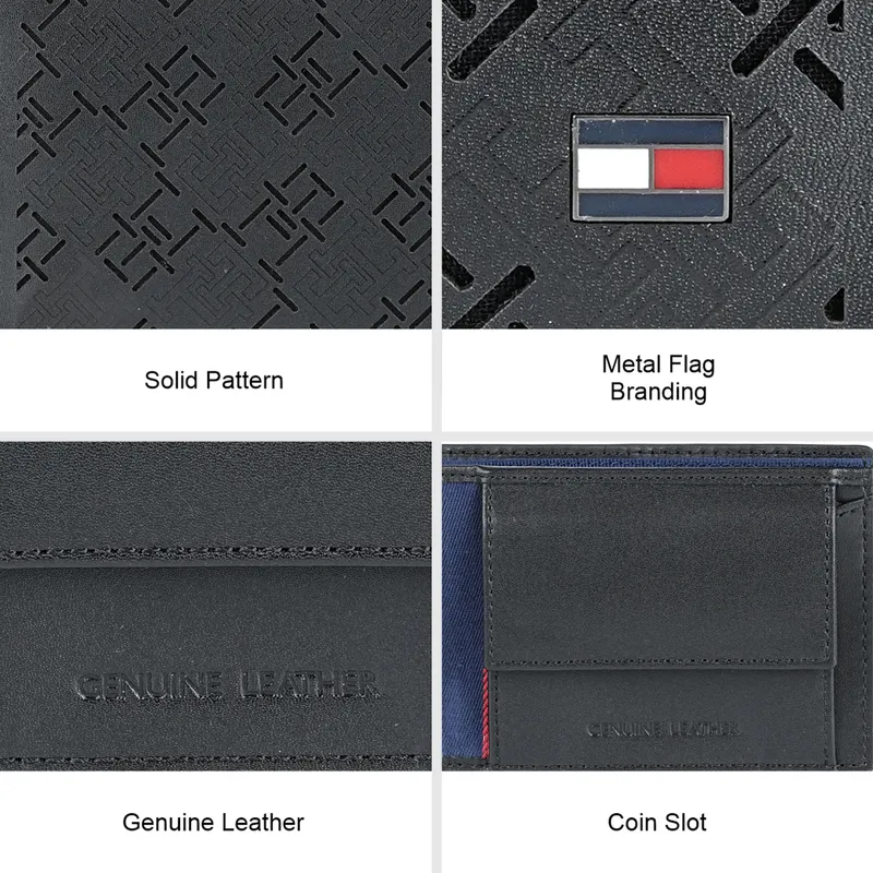 Tommy Hilfiger Strovolos Global Coin Wallet - Black