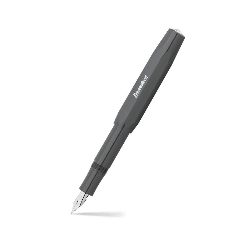 Kaweco Skyline Sport Grey Premium With Clip Fountain Pen-Fine