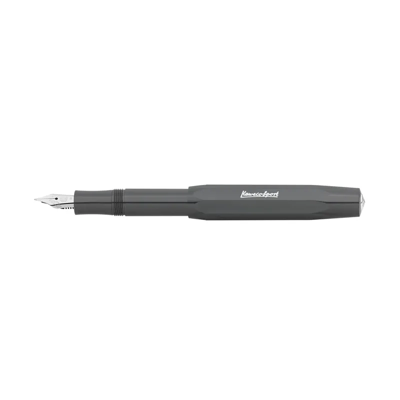 Kaweco Skyline Sport Grey Premium With Clip Fountain Pen-Medium