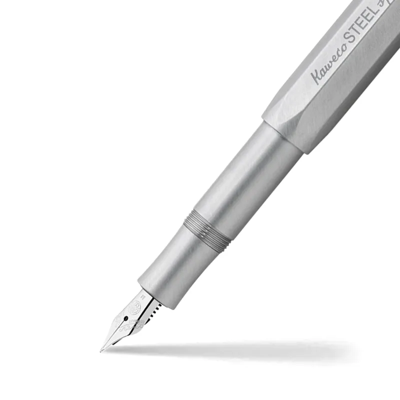 Kaweco Steel Sport Exclusive Stainless Steel Fountain Pen-Medium