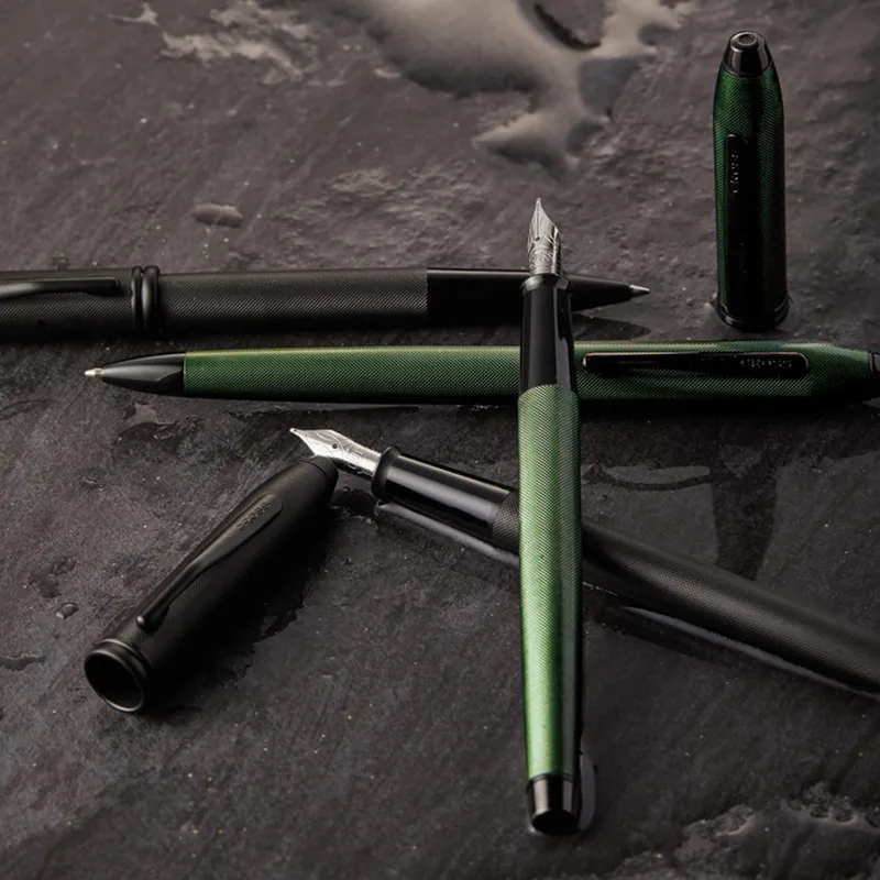 Cross Townsend Rollerball Pen Black PVD Micro Knurl