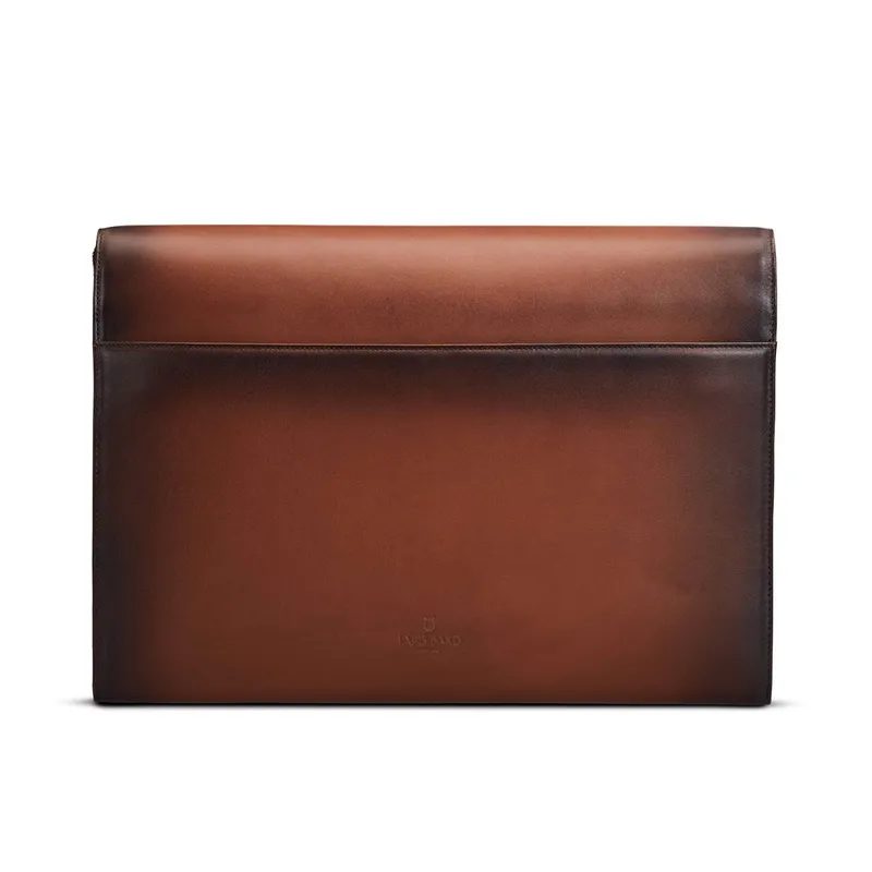 Lapis Bard Ducorium Bexley 13Inch Laptop Sleeve with Shoulder Strap Cognac