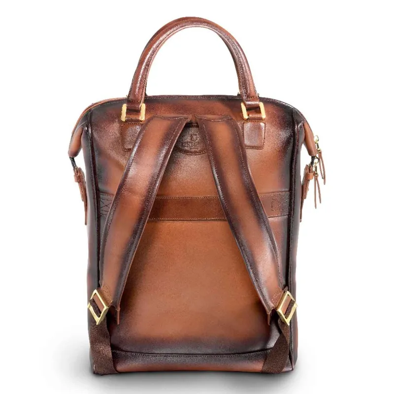 Lapis Bard Ducorium Roxton 15Inch Laptop Backpack Bag Cognac