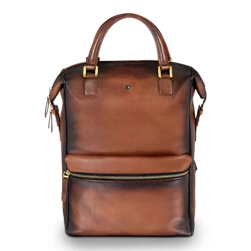 Lapis Bard Ducorium Roxton 15Inch Laptop Backpack Bag Cognac