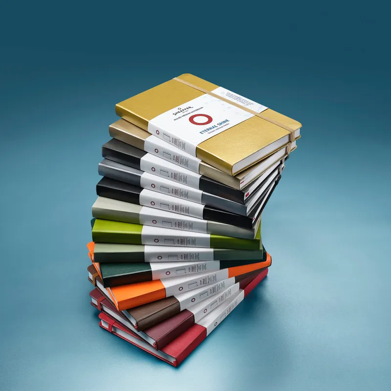 Sheaffer Echoes Of Red 90 GSM Eco-Friendly Hardbound Medium Notebook - Red