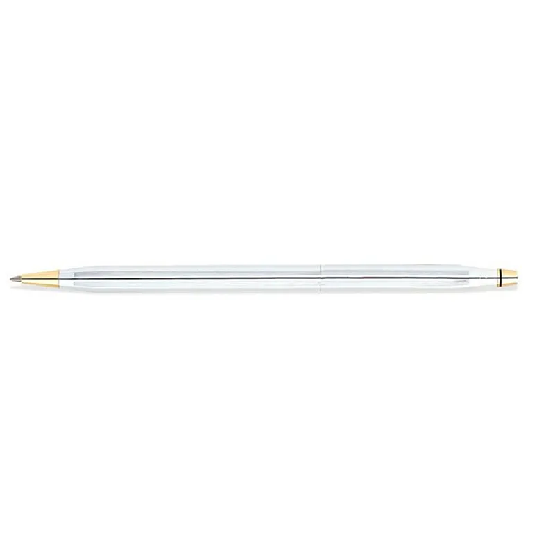 Cross 3302 Classic Century Medalist Ballpoint Pen Chrome With Gold Trims