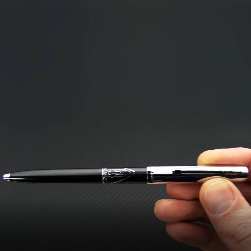 Fisher Space 294 Cap-O-Matic Ballpoint Pen with Shuttle imprint Black and Chrome