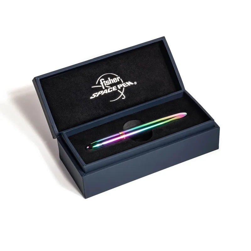 Fisher Space 400RB Bullet Titanium Nitride Ballpoint Pen without Clip Rainbow
