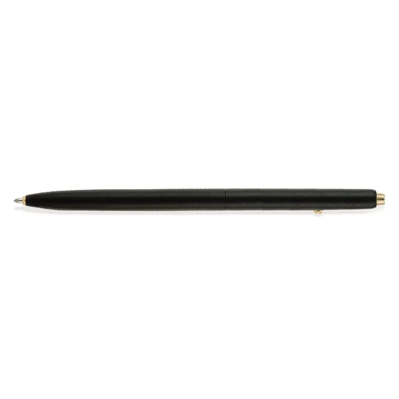 Shuttle Matte Black Gold Trims Ballpoint Pen