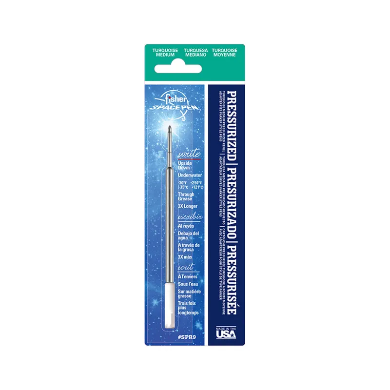 Fisher Space SPR9 Pressurized Refill Medium Turquoise Ink