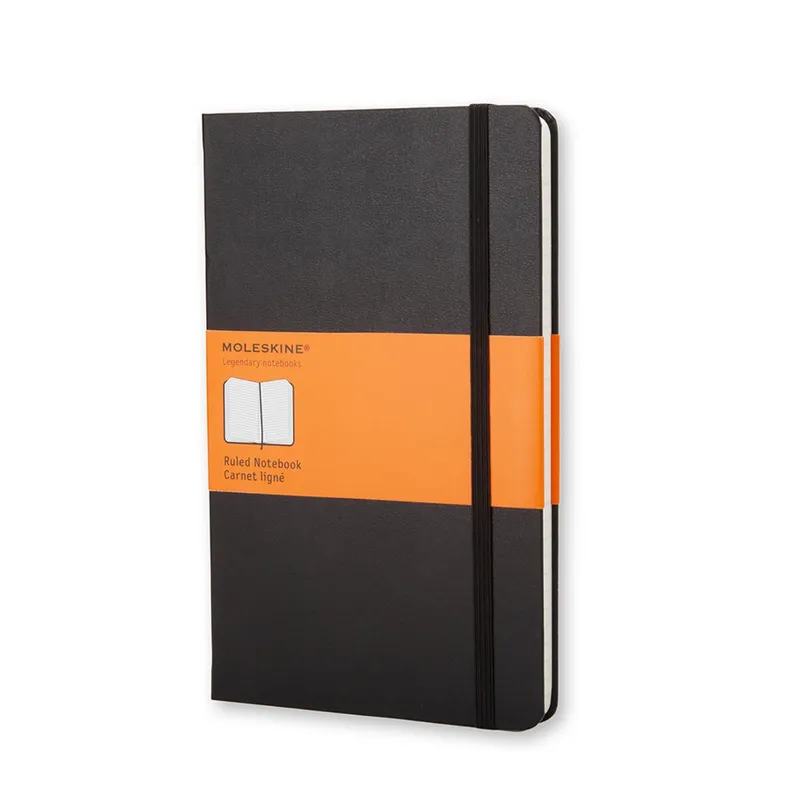 Moleskine Classic Pocket Size Hard Cover Notebook (Ruled) - Black