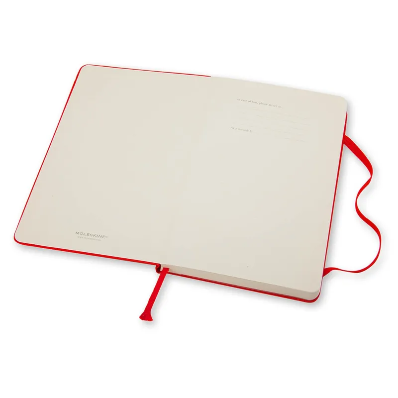 Moleskine Classic Pocket Size Hard Cover Notebook (Ruled) - Red