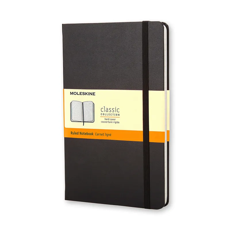 Moleskine Classic Notebook Ruled Hard Cover Large Black