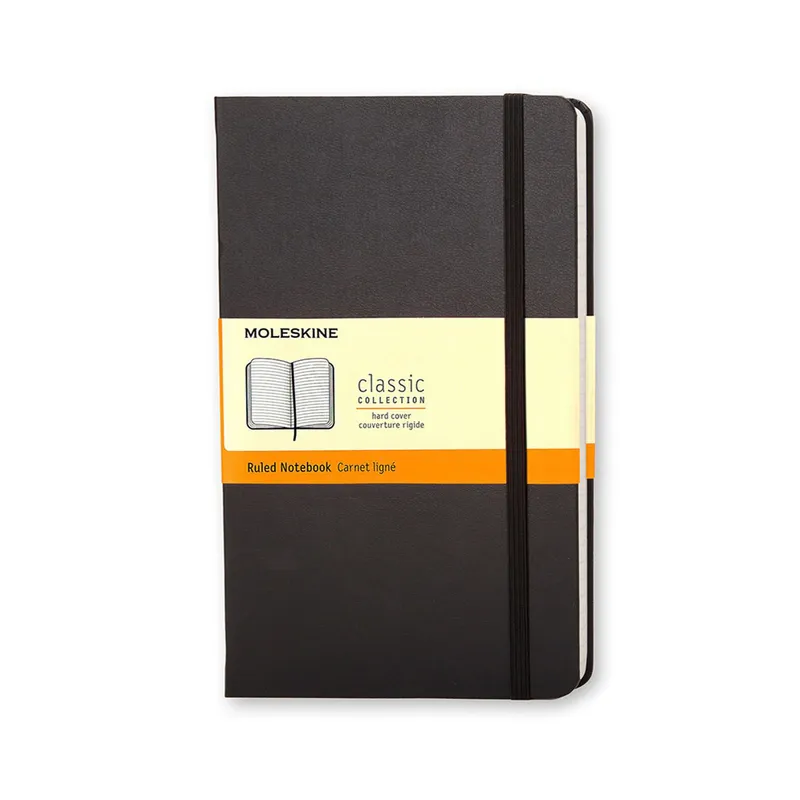 Moleskine Classic Notebook Ruled Hard Cover Large Black