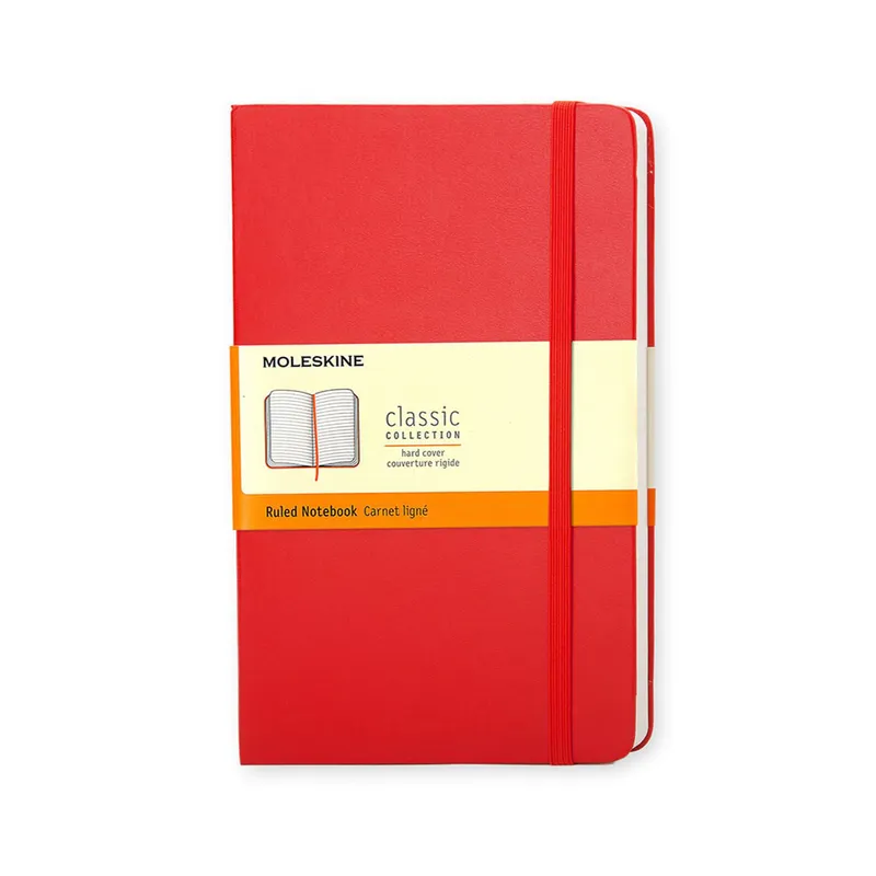 Moleskine Classic Notebook Ruled Hard Cover Large Red