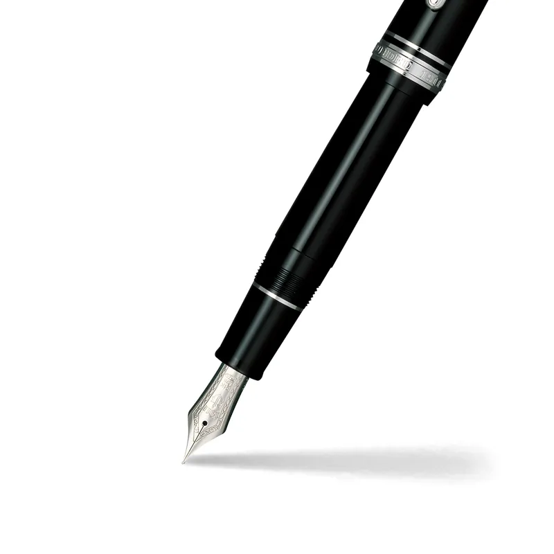 Sailor 1911 Large Fountain Pen (21K Broad) Black with Rhodium-plated Trims