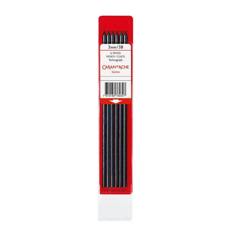 Caran d'Ache Hb Lead For Fixpencil (3 Mm) Black