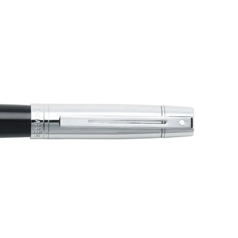 Sheaffer Gift 300 Rollerball Pen Glossy Black and Chrome with Chrome-Plated Trim