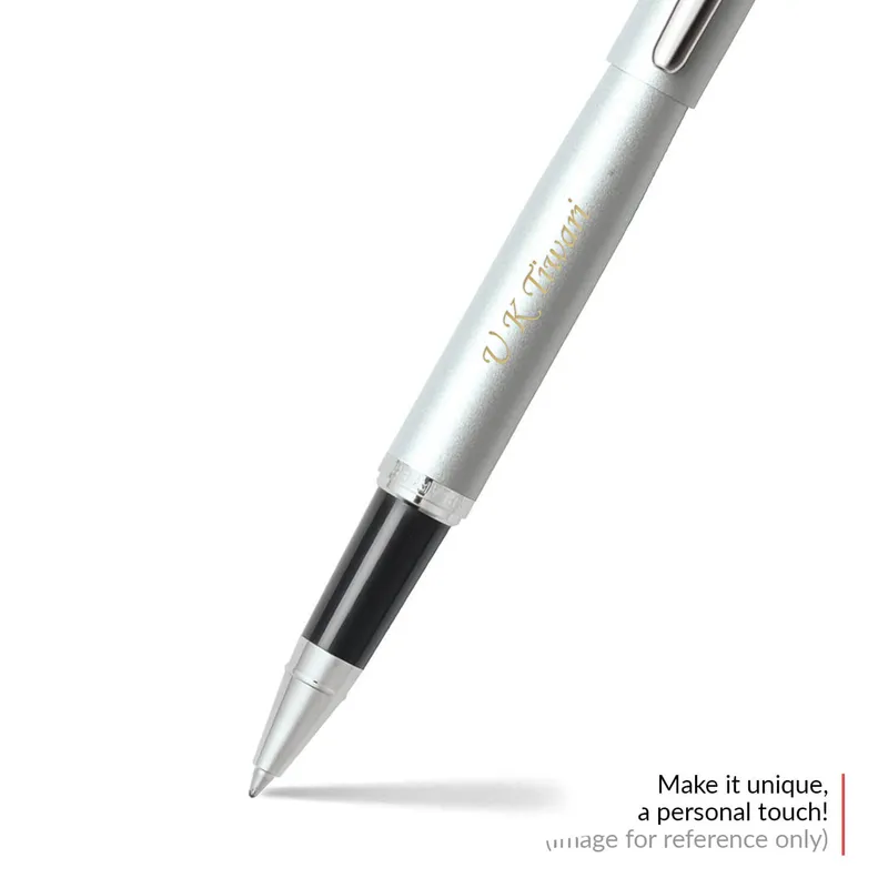 Sheaffer 9340 Gift 100 Rollerball Pen Bright Chrome with Gold Tone Trim