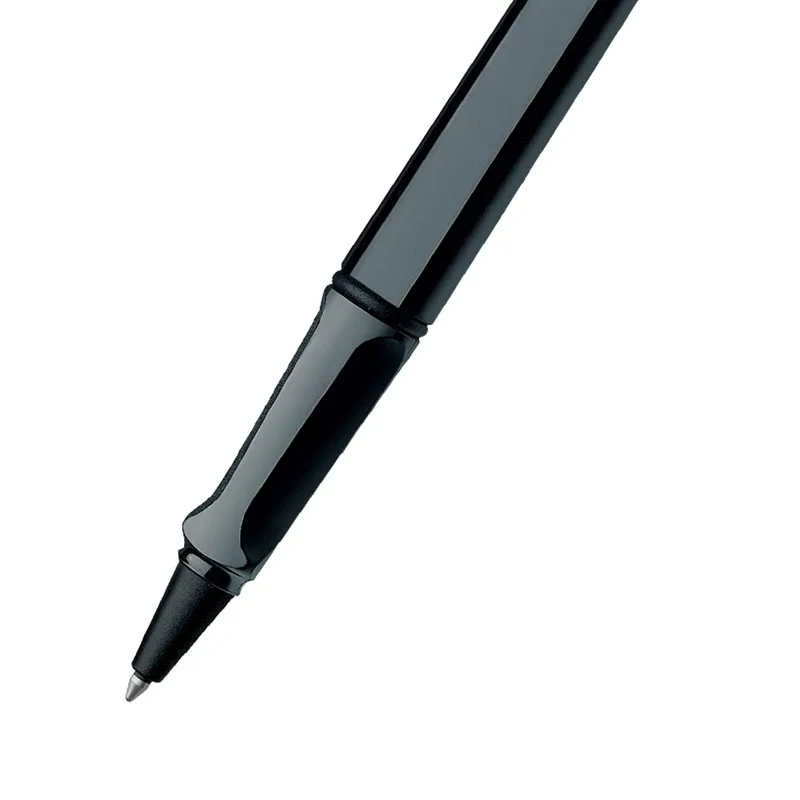 Lamy Safari A319 Rollerball Pen Shiny Black With Chrome Plated Clip