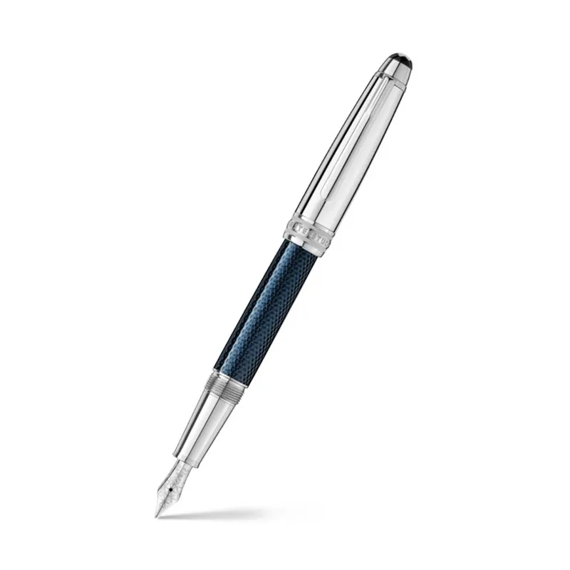 Montblanc 112893 MeisterstÃ¼ck Blue Hour Classique Medium Fountain Pen Blue With Platinum Trims