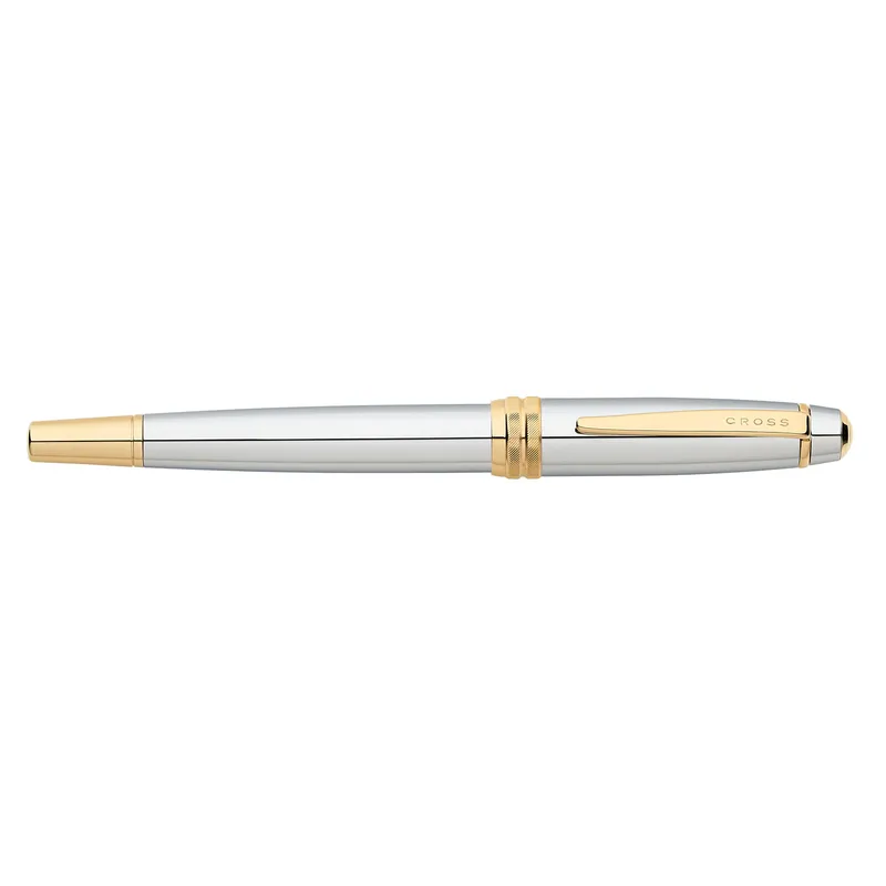 Cross AT0456-6MS Bailey Medalist Fountain Pen Medium Chrome with Gold Trims