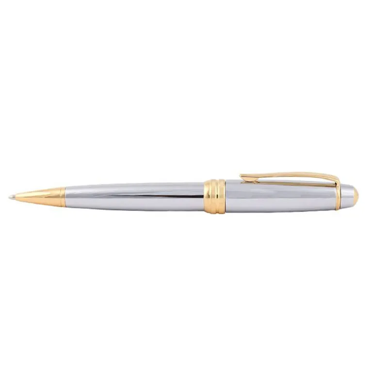 Cross AT0452-6 Bailey Medalist Ballpoint Pen Chrome with Gold Trims