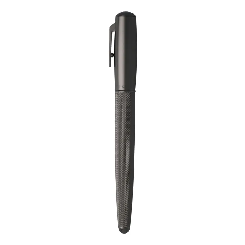 Hugo Boss Pure Fountain Pen (Medium) - Dark Chrome