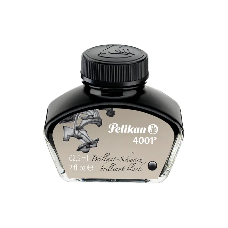 Pelikan 4001 Fountain Pen Ink Bottle (62.5 ml) Brilliant Black