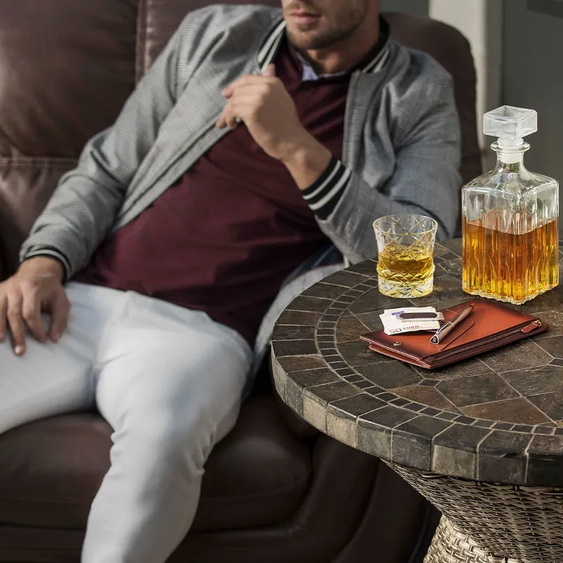 Lapis Bard Ducorium Travel Wallet Cognac
