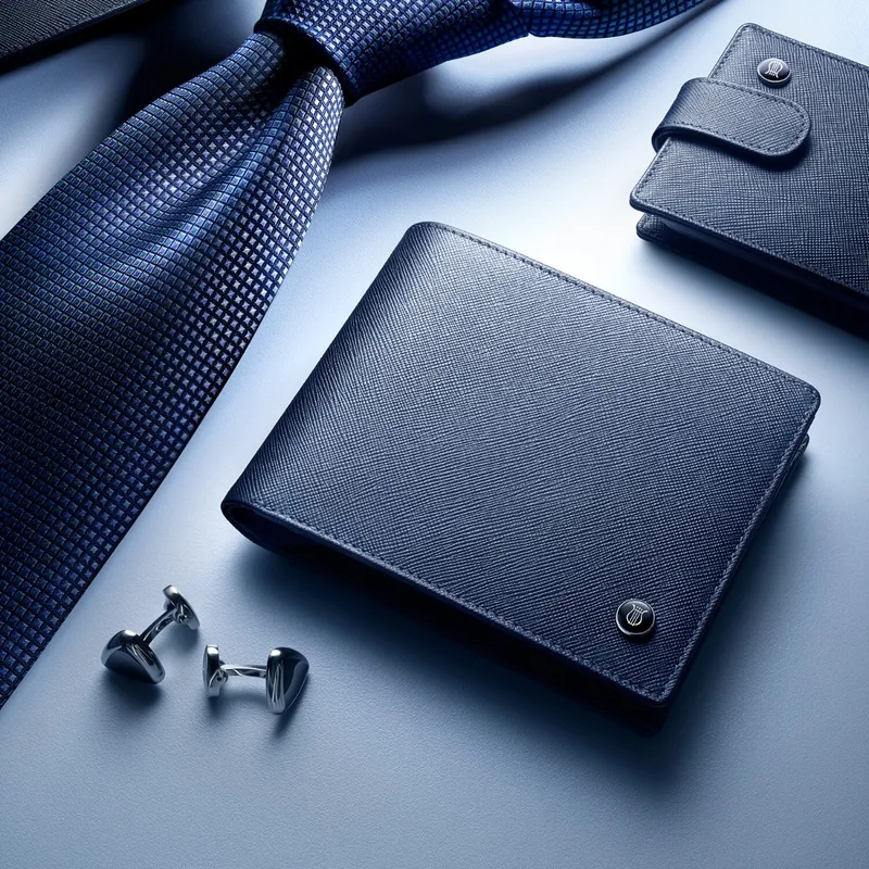 Lapis Bard Stanford Bi-Fold Wallet with Coin Pouch Blue