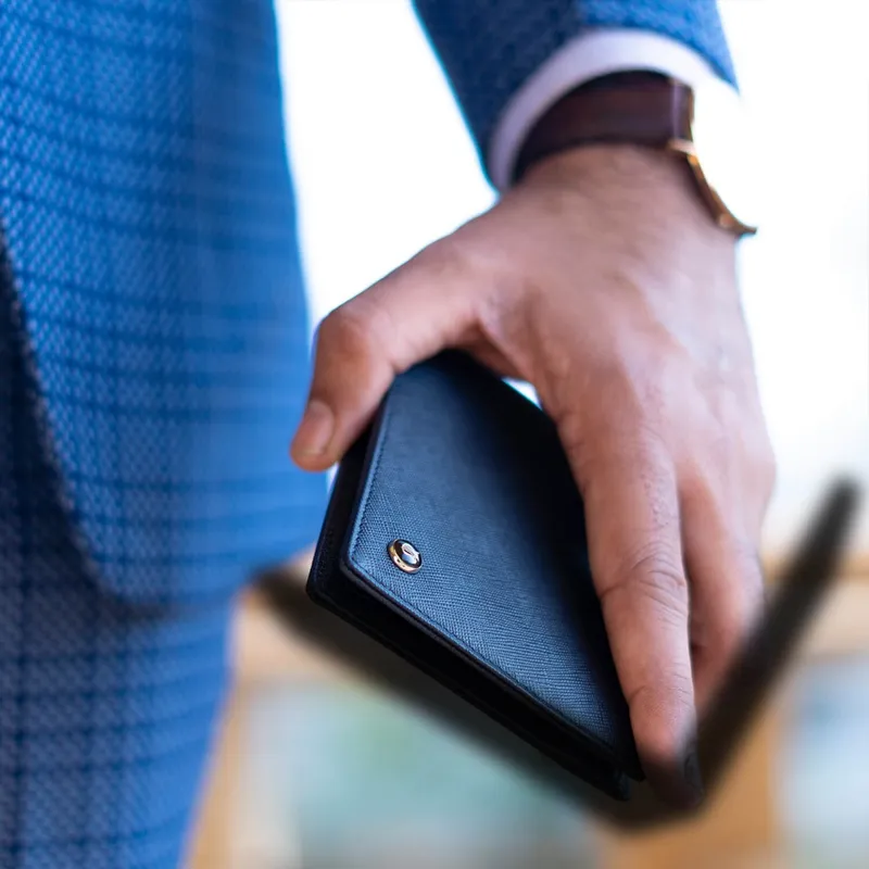 Lapis Bard Stanford Money Clip Evening wallet Blue