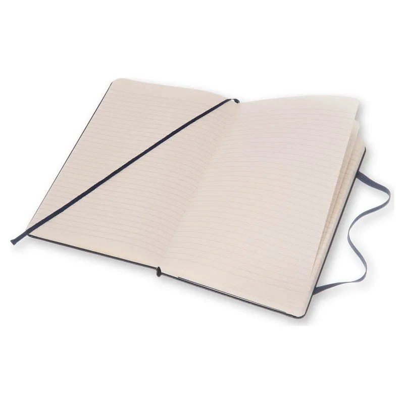 Moleskine Classic Large Hard Cover Notebook (Ruled) - Sapphire Blue