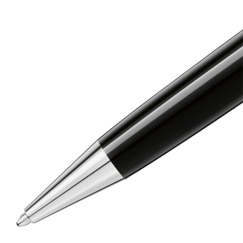 Montblanc 114185 MeisterstÃ¼ck Midsize Ballpoint Pen Black With Platinum Trims