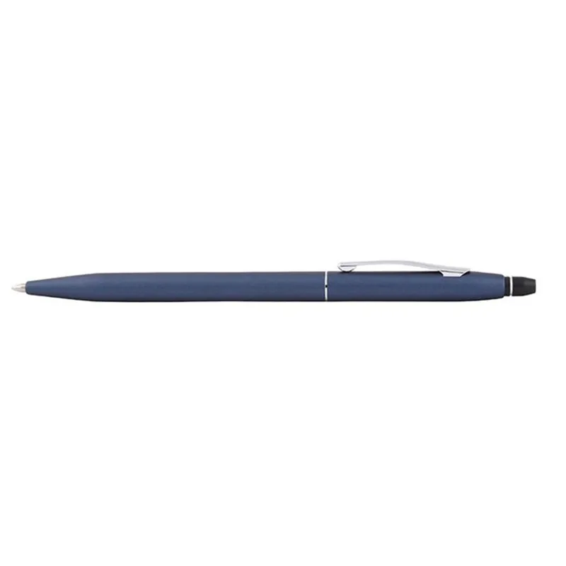Cross AT0622-121 Click Ballpoint Pen Dark Blue with Chrome Trims
