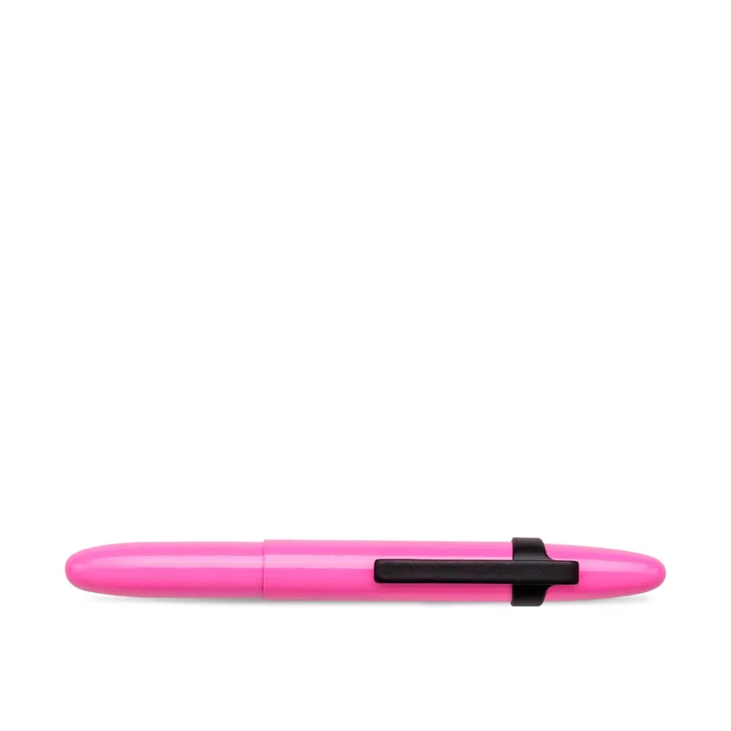 Fisher Space 4000PKB-BCL Bullet Ballpoint pen with Matte Black Clip and Finger Grip-Pink