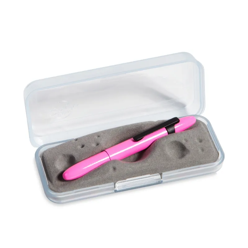 Fisher Space 4000PKB-BCL Bullet Ballpoint pen with Matte Black Clip and Finger Grip-Pink