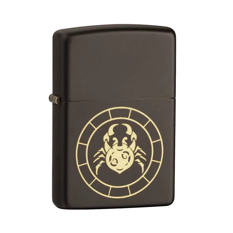 Zippo Lighter 218.MB401292 Cancer Zodiac Sign Black