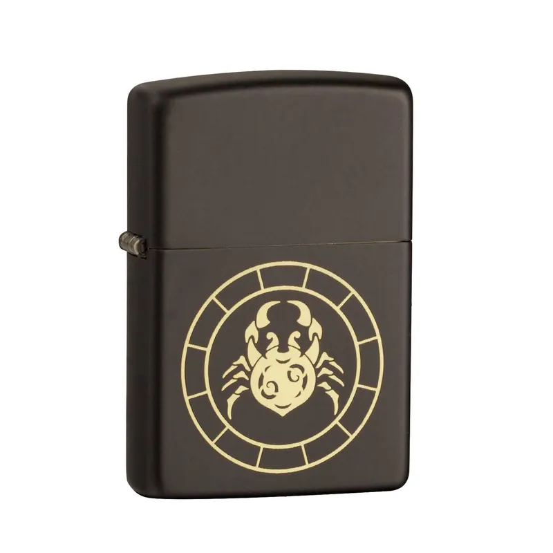 Zippo Lighter 218.MB401292 Cancer Zodiac Sign Black