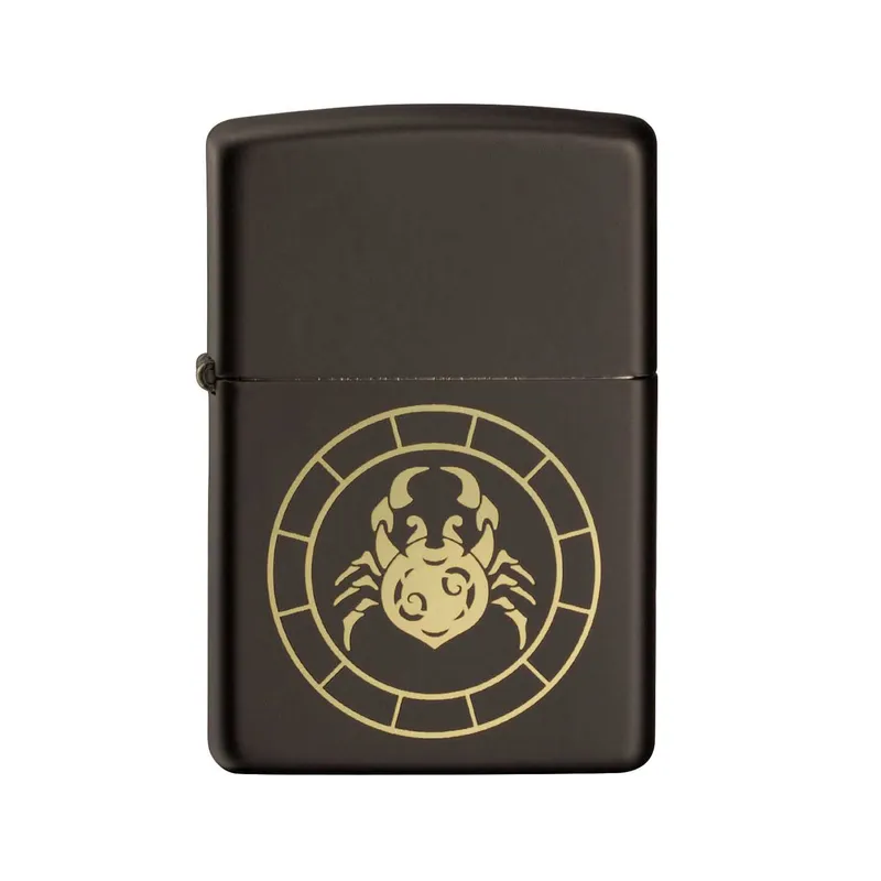 Zippo Lighter 218.MB401292 Cancer Zodiac Sign Black
