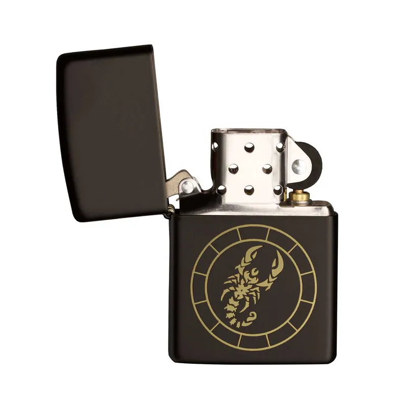 Zippo Lighter 218.MB401291 Scorpio Zodiac Sign Black