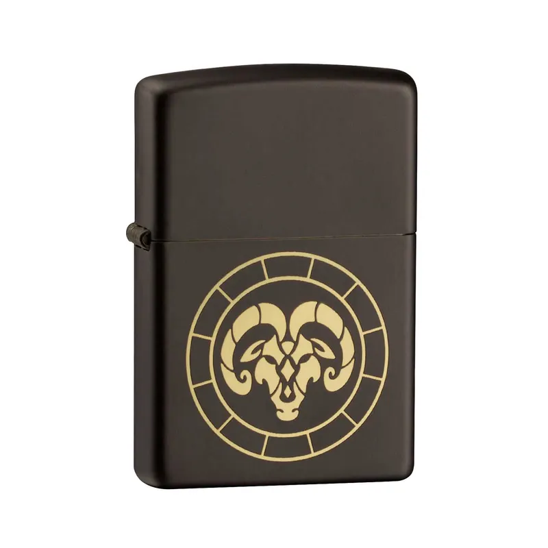 Zippo Lighter 218.MB401289 Aries Zodiac Sign Black