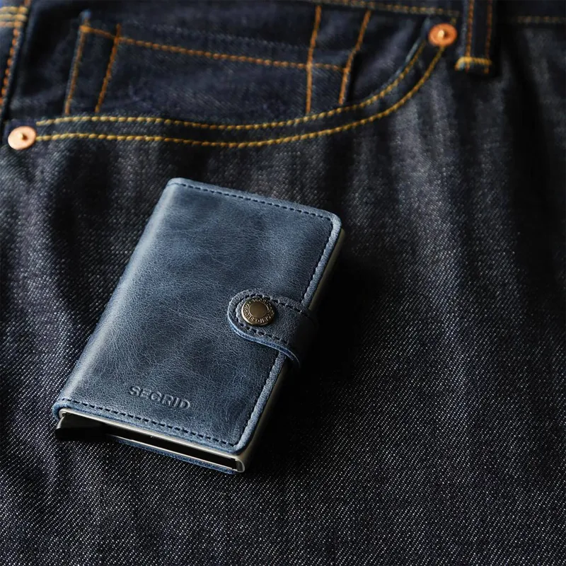 Buy Secrid Miniwallet Vintage Blue Online - William Penn
