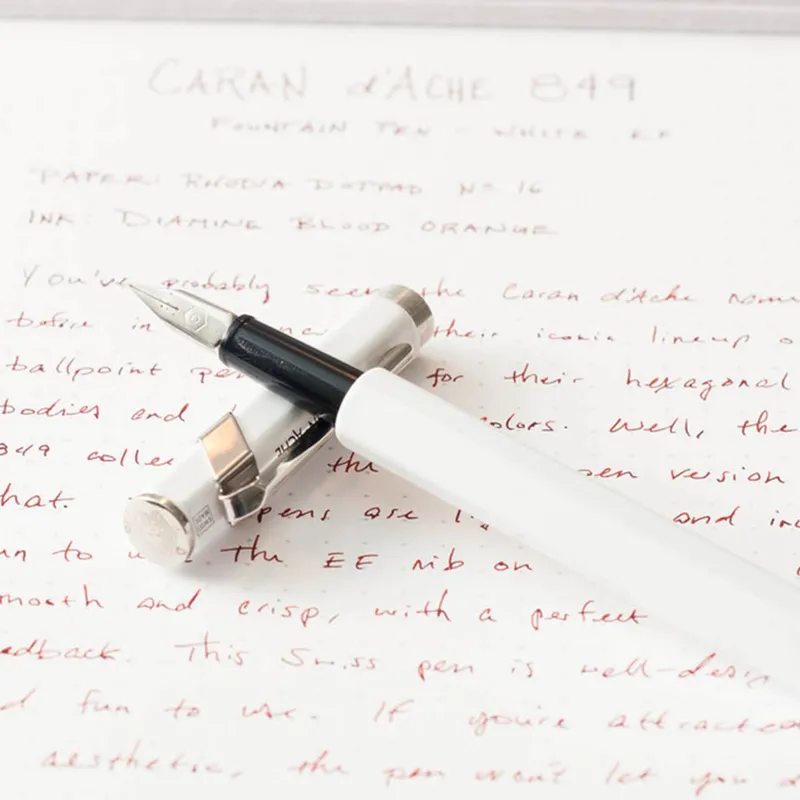 Caran d'Ache 849 Classic Fountain Pen (Medium) White