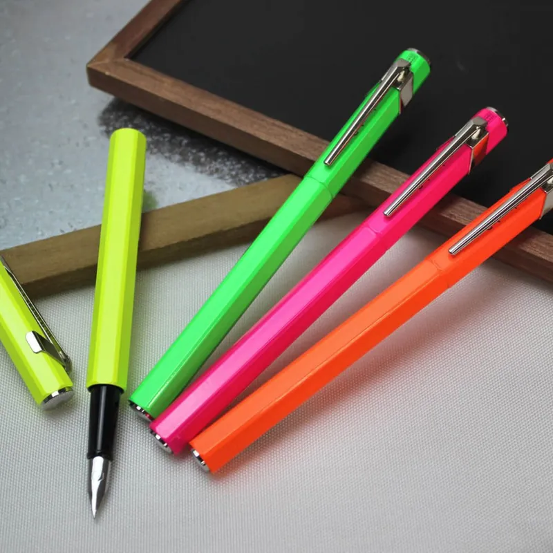 Caran d'Ache 849 Popline 'Totally Swiss-Papercut' Ballpoint Pen with Slim Metal Box Brown