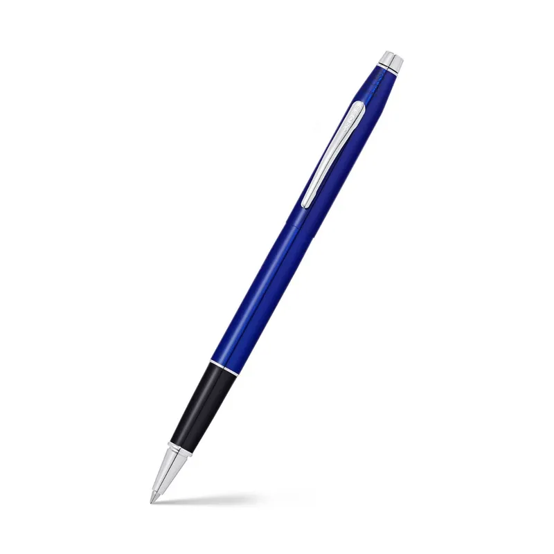 Cross AT0085-112 Classic Century Rollerball Pen Translucent Blue with Chrome Trims