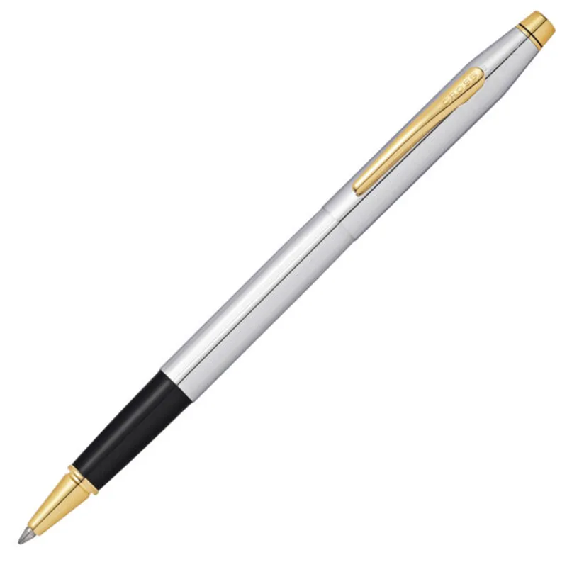 Cross AT0085-109 Classic Century Medalist Rollerball Pen Chrome with Gold Trims