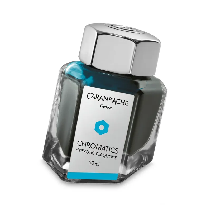 Caran d'Ache Chromatics INKredible Colors Ink Bottle (50 ml) - Hypnotic Turquoise