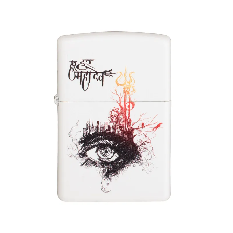 Zippo Lighter 214.CI407530 Lord Shiva White